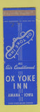 Matchbook Cover - Ox Yoke Inn Amana IA