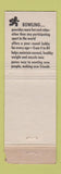 Matchbook Cover - Brunswick Bowling Lincoln Lanes Oklahoma City OK WORN