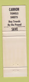 Matchbook Cover - Towel State Towel Asheville NC WEAR