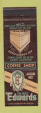 Matchbook Cover - Hotel Edwards Jackson MS