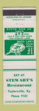 Matchbook Cover - Stewart's Restaurant Taylorsville KY