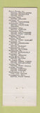 Matchbook Cover - Hotel Fort Meigs Toledo OH Albert Pick