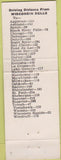 Matchbook Cover - Sand Bar Wisconsin Dells WI