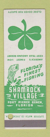 Matchbook Cover - Shamrock Village Fort Pierce Beach FL SAMPLE