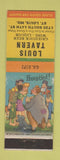Matchbook Cover - Louis Tavern St Louis MO hillbilly