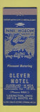Matchbook Cover - Clever Motel Lexington OH