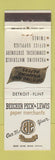 Matchbook Cover - Beecher Pick Lewis Paper Detroit MI WEAR