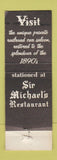 Matchbook Cover - The Scarlet Lady Restaurant Los Angeles CA train