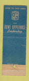 Matchbook Cover - Montgomery Ward Department Appliances