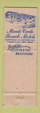 Matchbook Cover - Monte Carlo Beach Motels Atlantic City NJ WEAR