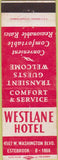 Matchbook Cover - Westlane Hotel Estebrook