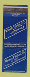 Matchbook Cover - Murray W Wales Plumbing Heating Supply Detroit Pontiac MI