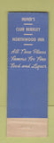 Matchbook Cover - Hund's Detroit MI