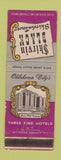 Matchbook Cover - Skirvin Black Hotel Oklahoma City OK WEAR