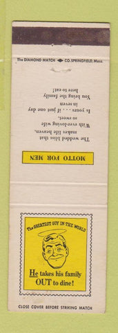 Matchbook Cover - Currier's Restaurant Plymouth MA
