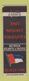 Matchbook Cover - Quaker Line California Eastern Line