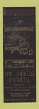 Matchbook Cover - St Regis Hotel Portland ME Italian Pizza WEAR