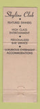 Matchbook Cover - Skyline Club Billings MT WEAR