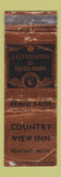 Matchbook Cover - Country View Inn Pontiac MI WORN