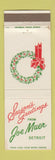 Matchbook Cover - Joe Muer's Detroit MI Christmas