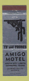 Matchbook Cover - Amigo Motel Edinburg TX