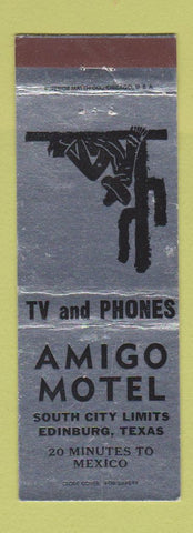 Matchbook Cover - Amigo Motel Edinburg TX