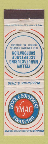 Matchbook Cover - YMAC Truck Equipment Financing Detroit MI