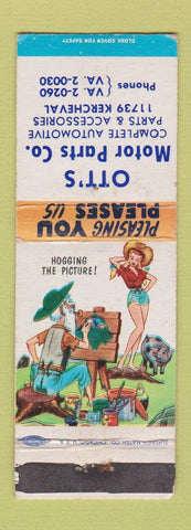 Matchbook Cover - Ott's Auto Parts Detroit MI hillbilly