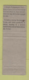 Matchbook Cover - Drake's Crispy Fry Mix duck WORN