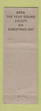 Matchbook Cover - The Whale Inn Goshen MA WEAR