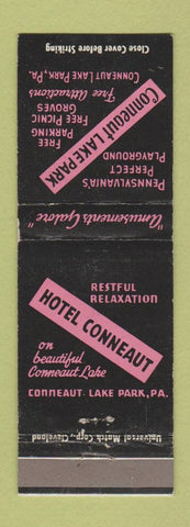 Matchbook Cover - Conneaut Lake Park PA #2 BLACK