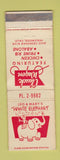 Matchbook Cover - Leo & Mary's White Elephant Inglewood CA WORN