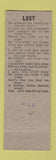 Matchbook Cover - Biddle's Restaurant Cromwell IN hillbilly WEAR
