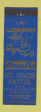 Matchbook Cover - St Regis Hotel Portland ME Italian Pizza BLUE