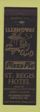 Matchbook Cover - St Regis Hotel Portland ME Italian Pizza BLACK