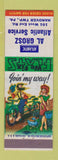 Matchbook Cover - Al Grosz Atlantic oil gas Hanover Township PA hillbilly