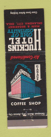 Matchbook Cover - Huckins Hotel Oklahoma City OK