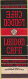 Matchbook Cover - London Cafe ON