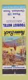Matchbook Cover - Tourist Hotel Cleveland TX low phone # WEAR