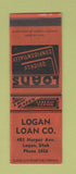 Matchbook Cover - Logan Loan Logan UT SAMPLE WEAR