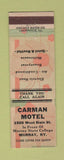 Matchbook Cover - Carman Motel Murray KY