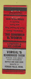 Matchbook Cover - Virgil's Tavern Fergus Falls MN grocery