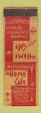 Matchbook Cover - The Home Cafe Las Vegas NM WORN