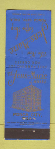 Matchbook Cover - Jens Marie Hotel Ponca City OK
