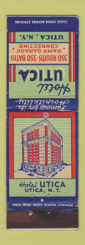 Matchbook Cover - Hotel Utica NY Federal