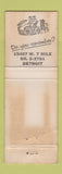 Matchbook Cover - Diamond Jim Bradys Detroit MI WORN