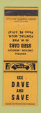 Matchbook Cover - Central Lincoln Mercury Pontiac MI WEAR