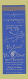 Matchbook Cover - Blue Bonnet Restaurant Brazil IN girlie