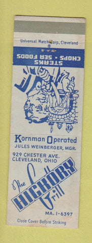 Matchbook Cover - Hickory Grill Cleveland OH restaurant WEAR