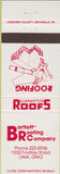 Matchbook Cover - Bartlett Roofing Lima OH